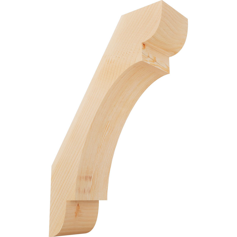 Attelle de genou olympique, Sapin de Douglas, H 24 po x l 5,5 po x P 16 po, Attelle lisse