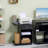 Vinsetto Printer Table Desk, Rolling Cart Stand With Wheels And Adjustable Shelf