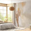 Murale abstraite beige et or-1409312377