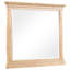 Chêne naturel noyer de 44 po X P 38 po Miroir rectangulaire H