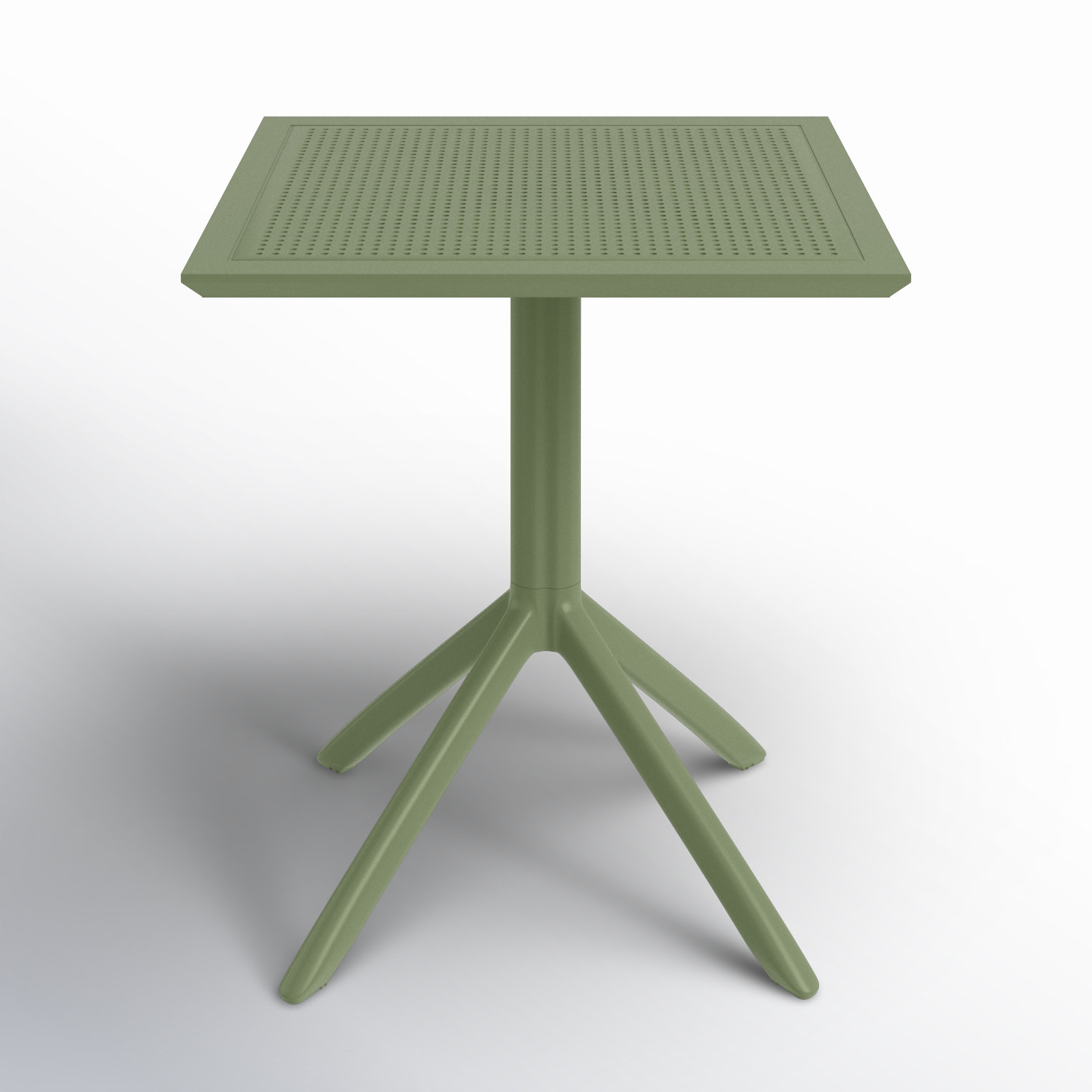 Farrah 30" Patio Dining Table, Olive Green, 29.5" H x 23.6" W x 23.6" D, Yes