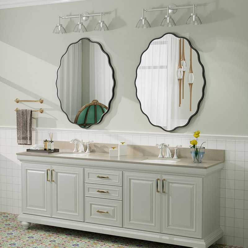 Miroir mural Amara Wavy, 36 po x 28 po