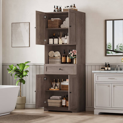 Armoire de salle de bain autoportante 67,5 "H