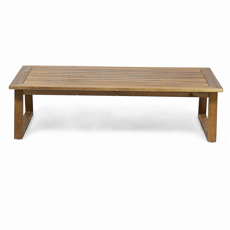Causeuse et table basse Belge, Coussin blanc / structure naturelle