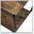 Rustic Industrial Design Demilune Shape Textured Metal Distressed Wood Console Table