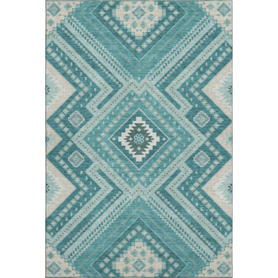 Premium Machine Washable Guada AMF1010 Tribal Rug