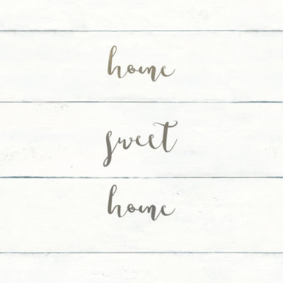 Home Sweet Home I Shiplap by Wild Apple Portfolio - Wrapped Canvas Print