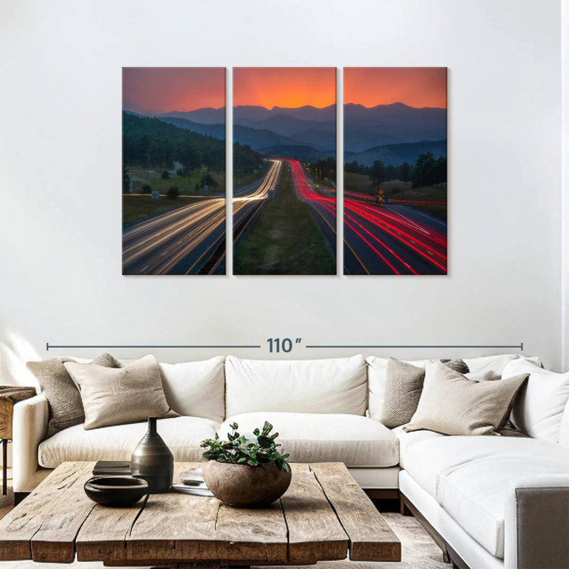 Mehar Sunset Rush Hour, 48" H x 74" W