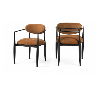 Riccio Performance Fabric Upholstered Dining Arm Chair