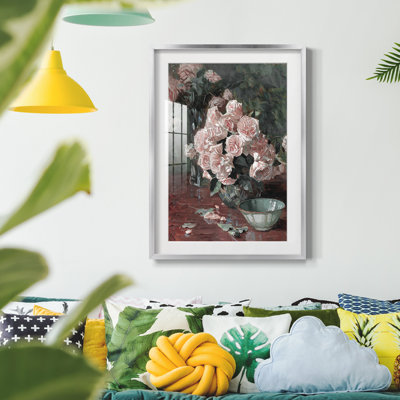 Imprimé floral rétro CCL XXVI - impression encadrée