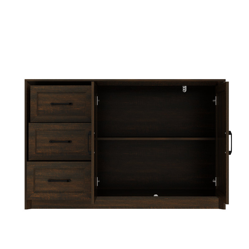 47.2" W Sideboard Cabinet Buffet Storage Cabinet, Brown