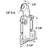 Panel Wardrobe Door Roller, fits Acme Doors, 7/8 in. Roller