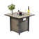Square Propane Smokeless Fire Pit Table with Hidden Fuel Tank