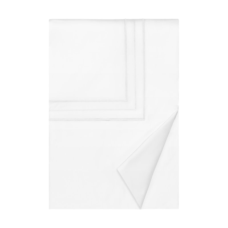 Triad Standard Cotton Duvet Cover, White, Twin Duvet Cover