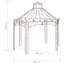 Grand pavillon de jardin en fer forgé brun antique Vidaxl