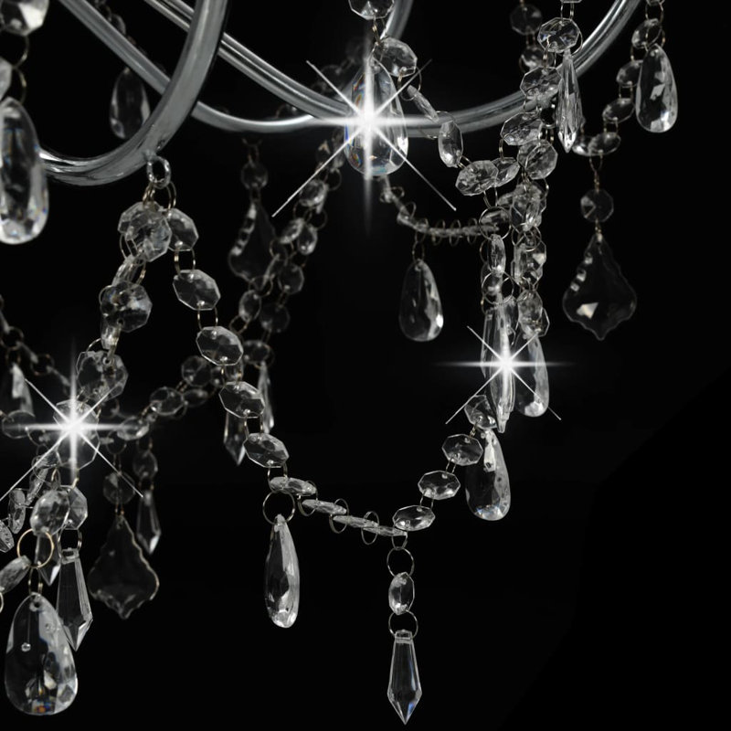 Cheever 8 - Light Candle Style Chandelier, Silver