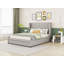 Grand lit plateforme avec rangement Bucher
