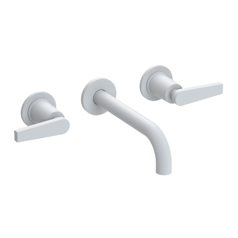 Dorrance Wall Mount Bathroom Faucet, Matte White