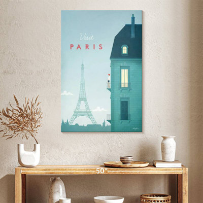 Affiche de voyage rétro Aime Paris