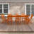 Anautica 8 - Person Wood Patio Dining Set with Rectangular Table