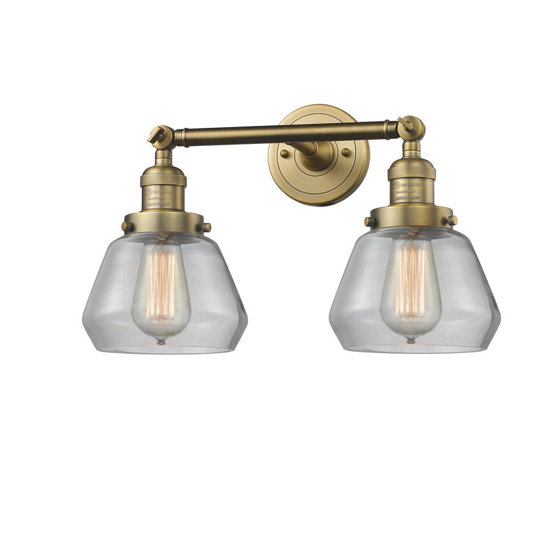 Chill 2 - Light Dimmable Vanity Light, Matte White Cased, Brushed Brass, 6 Watt Vinage LED Bulb