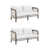 Coussin blanc / structure graphite est en rupture de stock