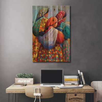 Tarahumara Women par Candy Mayer - impression graphique sur bois sans cadre