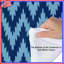 Édredon bleu à motif en zigzag-130509360