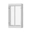 Paire de portes de placard en verre trempé avec cadre de shaker pour systèmes de penderie doubles-126116312-126116310