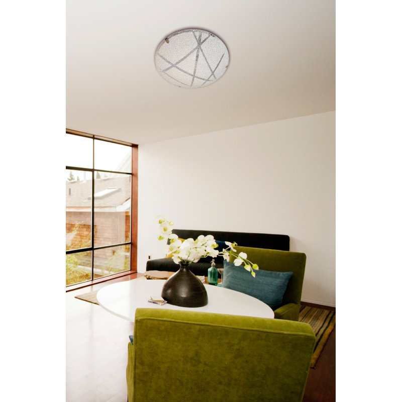 Shelly Glass Flush Mount
