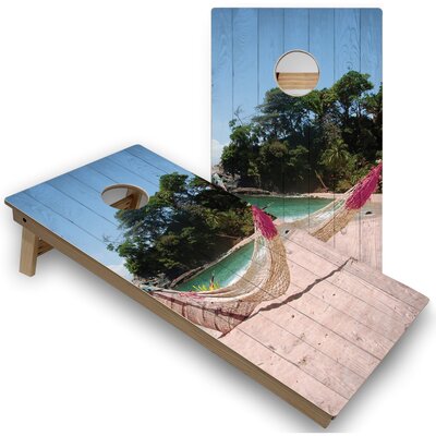 Beach Hammock Regulation 2x4 Cornhole Board Set -  Skip's Garage, SKP-TGTCB-CH27