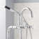 Sebastian Floor Mounted Tub Faucet with Cross Handles