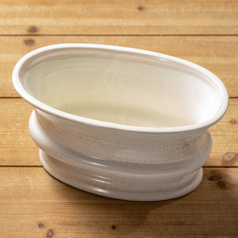 Pot à fleurs crème