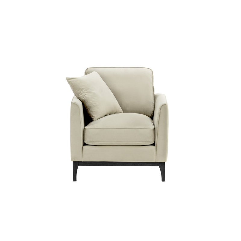 Jaar Upholstered Armchair, Black, Beige