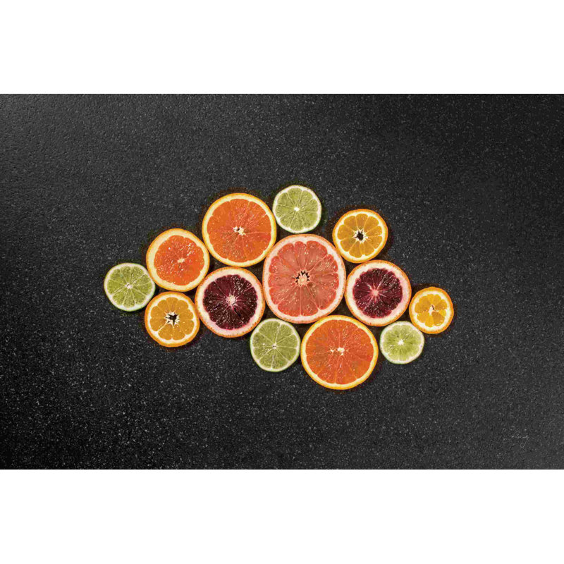 Citron dramatique I, H 32 po x l 48 po, Non, Toile tendue