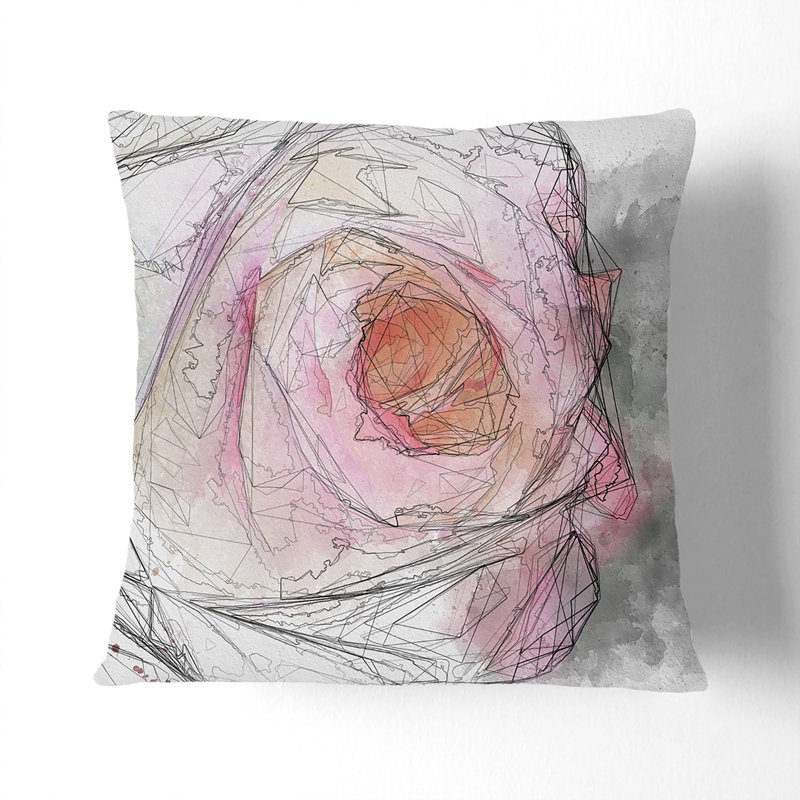 Square Throw Cushion, 40cm H x 40cm W x 15cm D, Black