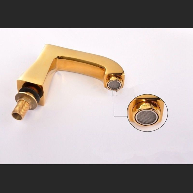 Robinet de lavabo minimaliste avec commande à levier unique et style moderne