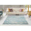 Chevron ivoire/tapis décoratif turquoise Jacoby-26067145