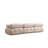 Scandinavian 1-Seat Sofa, Cream Color, 37.4 x 37.4 x 29.5 inches | Beech Wood Frame & Chipboard | 100% Polyester Fabric, 28 DNS Foam Back | Detachable Back, Customizable, Dry-Cleanable | Elegant for Hotels & Entertainment-1737817618