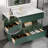 Brennick 48" Wall-Mounted Single Bathroom Vanity with Engineered Marble Top-391640719