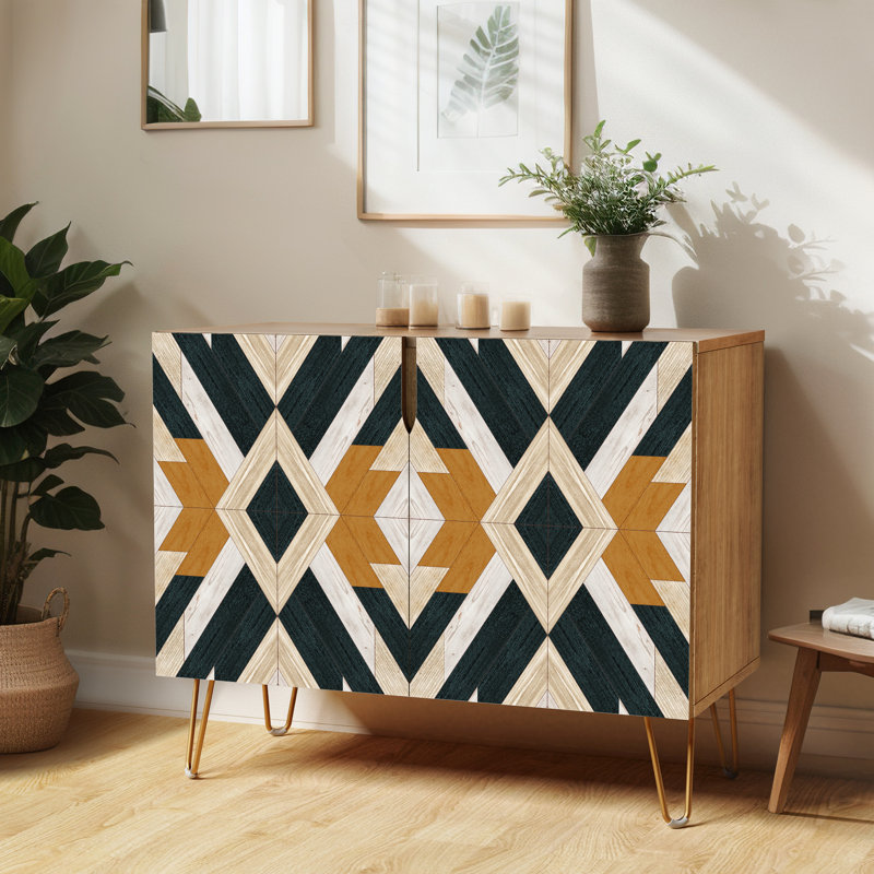 35'' Sideboard, Vintage Polygon Brown