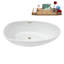 Baignoire autoportante 67 "avec drain interne Streamline-101698802