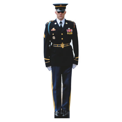 H32032 Us Army Honour Guard Standing Attention