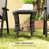 Plateau gris / base gris foncé