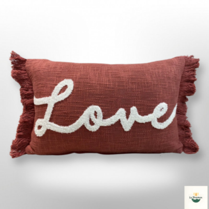 Coussin en coton Ls Walden, Rouge
