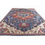 High-Quality Hand-Knotted Navy And Red Area Rug
