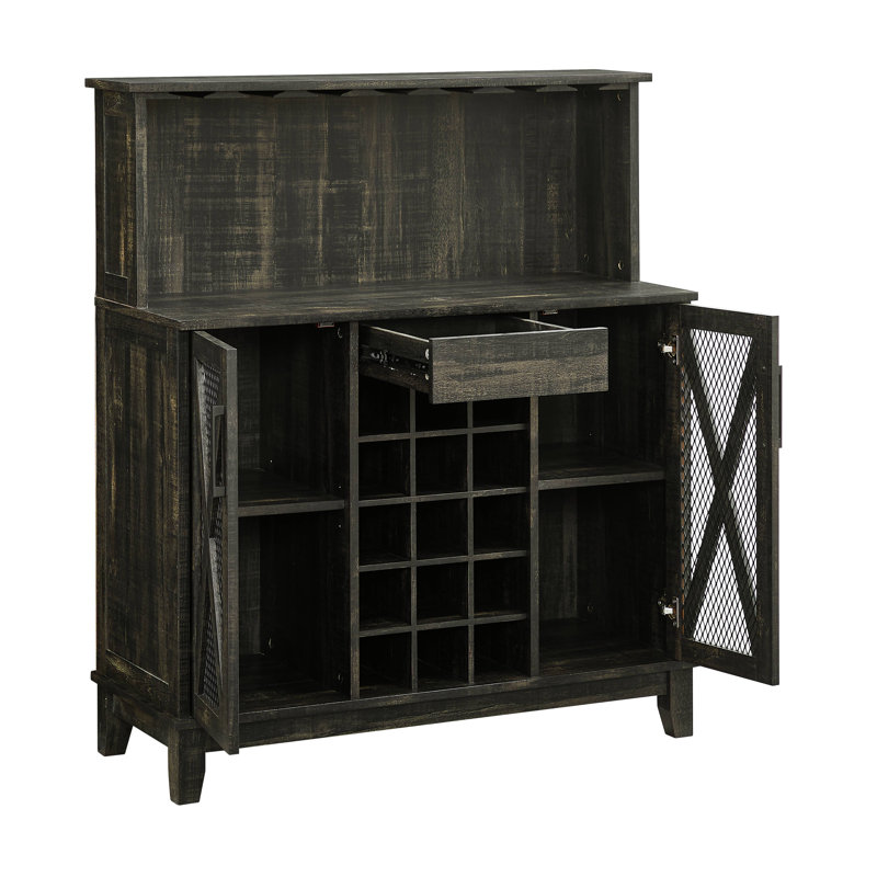 Armoire bar, Gris anthracite