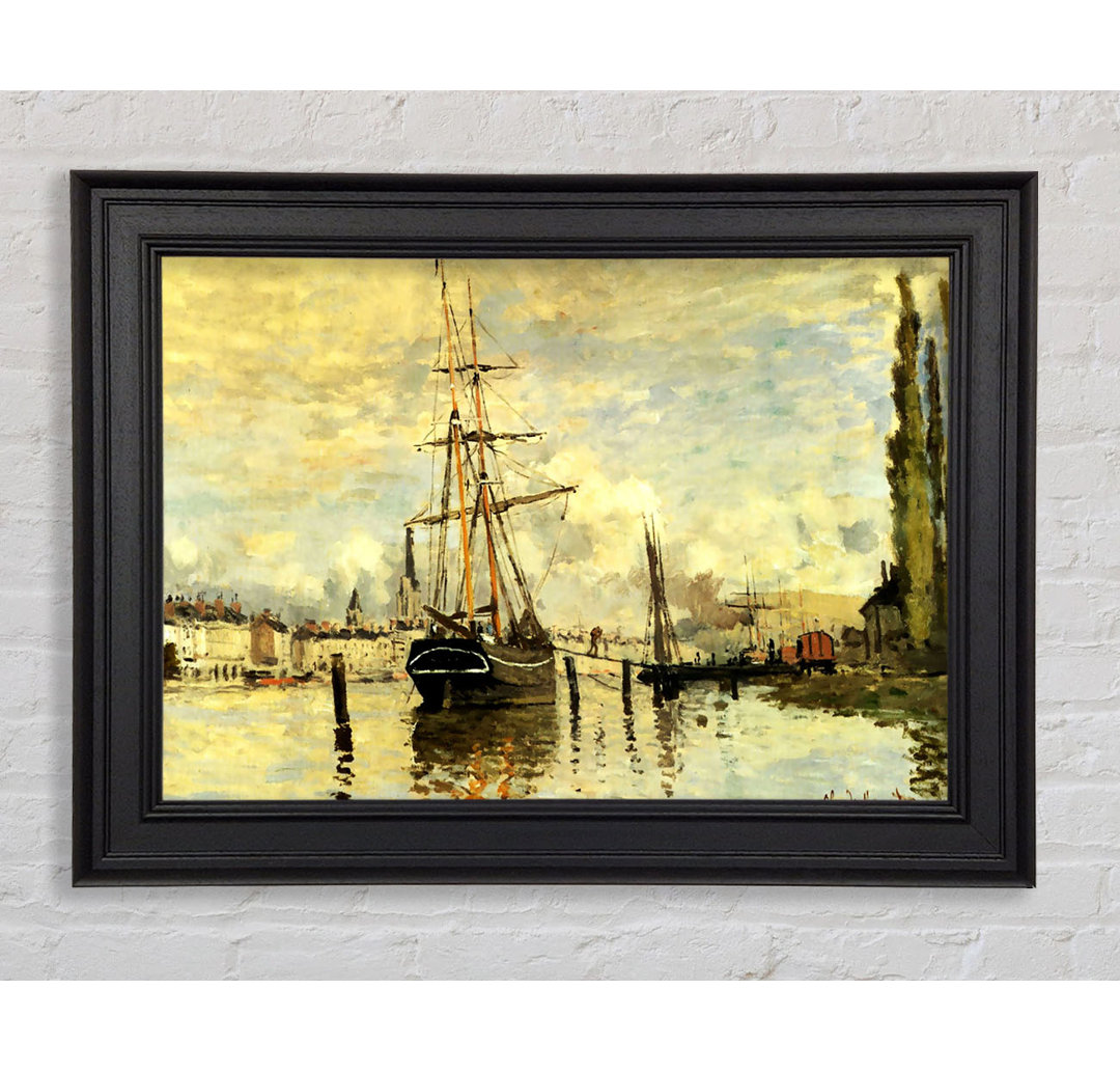 Monet die Seine bei Rouen 1872 - Einzelner Bilderrahmen Kunstdrucke