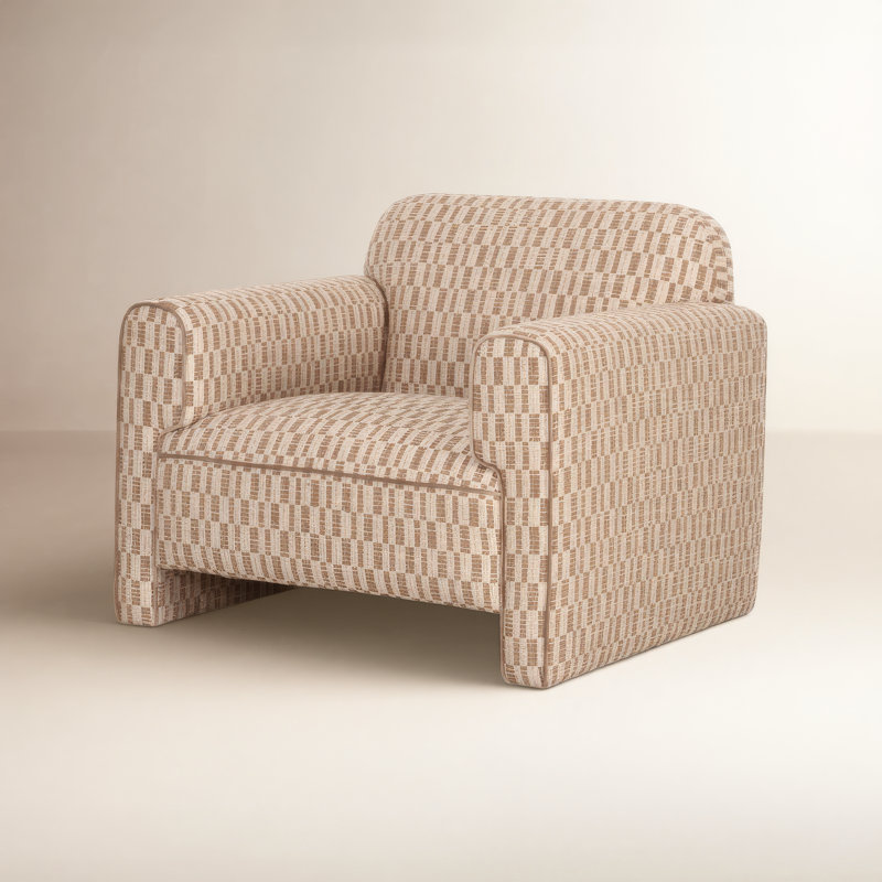 Leo Armchair, Abstract, Taupe