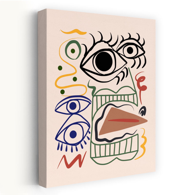 Art contemporain, art moderne abstrait, H 24 po x l 16 po